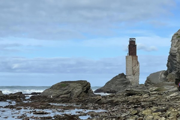 Tuaheni Point - lighthouses old and new